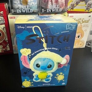 Disney Stitch Plush Keychain doll - Blue and Yellow